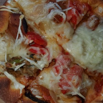 Crust  & Crumble - Vegan sausage, pepperoni, pepper and onion deep dish pizza - Pizza Near Me - Asbury Park, New Jersey