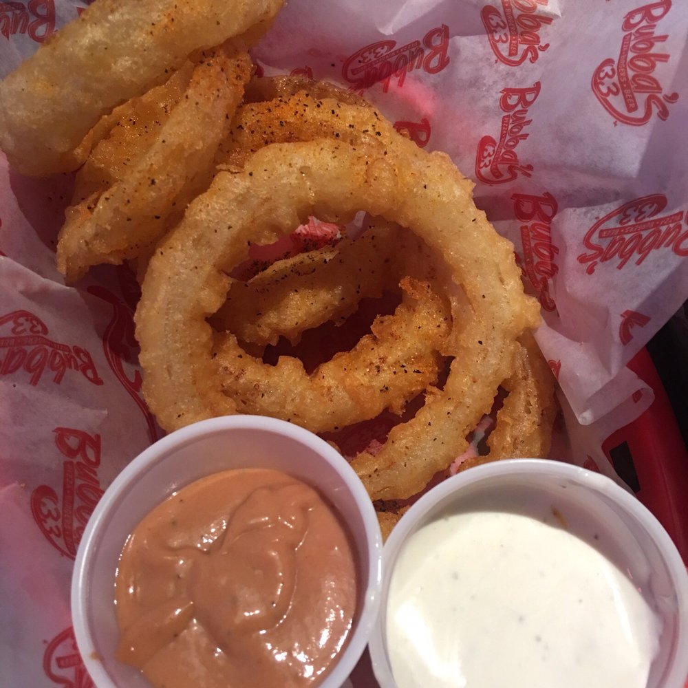 Bubba's 33 - Half order onion rings - Burgers Near Me - Universal City, Texas Bubba's 33 - Half order onion rings - Burgers Near Me - Universal City, Texas
