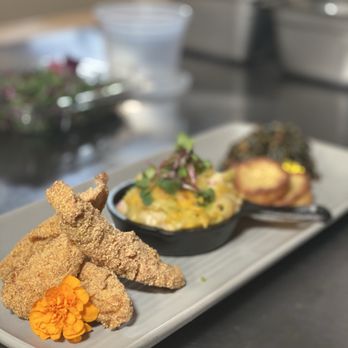Harvest Divine Elegance - Fried Fish, Mac n' Cheese, Southern Greens, Cornbread Muffins - Caterers Near Me - North Las Vegas, Nevada Harvest Divine Elegance - Fried Fish, Mac n' Cheese, Southern Greens, Cornbread Muffins - Caterers Near Me - North Las Vegas, Nevada