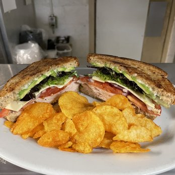 Turgeau's - E's. T. A. Turkey & avocado sandwich. Side of ZAPP'S chips included. - Breakfast & Brunch Near Me - Covington, Louisiana Turgeau's - E's. T. A. Turkey & avocado sandwich. Side of ZAPP'S chips included. - Breakfast & Brunch Near Me - Covington, Louisiana