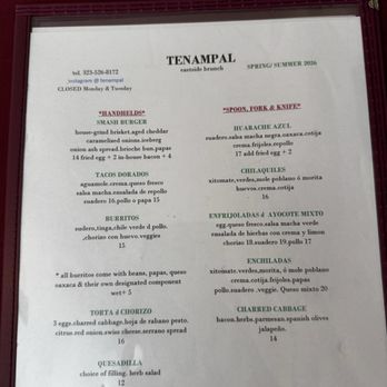 Tenampal - Menu - Mexican Near Me - Los Angeles, California