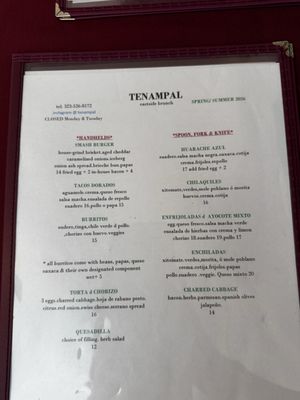 Menu photo 1 Tenampal Los Angeles, CA