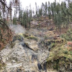 Idaho Overland Adventures - Steam from a small hot spring we happened to spot.