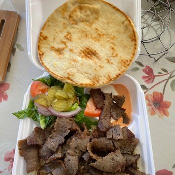 Saffron Grill - #1 - Beef Gyro Plate - Mediterranean Near Me - Newark, California Saffron Grill - #1 - Beef Gyro Plate - Mediterranean Near Me - Newark, California