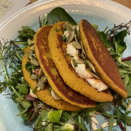 DELICIOUS chickpea and rice pancake appetizer DELICIOUS chickpea and rice pancake appetizer