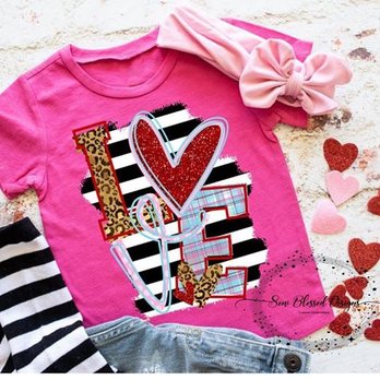 Sew Blessed Designs - Valentine line - Screen Printing/T-Shirt Printing Near Me Sew Blessed Designs - Valentine line - Screen Printing/T-Shirt Printing Near Me