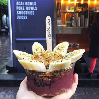 Bowl'D Acai - These Nuts Acai Bowl. Simply amazing, I went with Almond Butter :) - Food Trucks Near Me - San Francisco, California Bowl'D Acai - These Nuts Acai Bowl. Simply amazing, I went with Almond Butter :) - Food Trucks Near Me - San Francisco, California