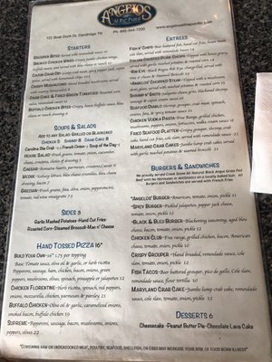 Menu photo 8 Angelos At the Point Dandridge, TN