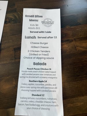 Menu photo 2 Broadway Standard Grove City, OH Menu photo 2 Broadway Standard Grove City, OH
