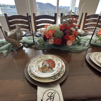 Zelda's Embroidery - The monogrammed napkins really finished off our Thanksgiving table. - Customized Merchandise Near Me - Jurupa Valley, California