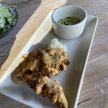 Vicia - Chicken fried oyster mushrooms - New American Near Me - St. Louis, Missouri Vicia - Chicken fried oyster mushrooms - New American Near Me - St. Louis, Missouri
