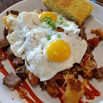 Four Friends Kitchen - Smoked brisket hash and eggs - Southern Near Me - Denver, Colorado