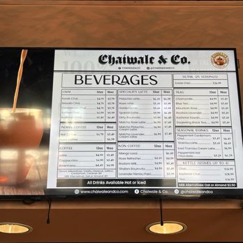 Elite Experience: Chaiwale & Co - Beverage menu - Yelp Events Near Me - Orange, California Elite Experience: Chaiwale & Co - Beverage menu - Yelp Events Near Me - Orange, California