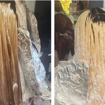 QT Salon - Before and after (bleaching process) - Hair Salons Near Me - Westminster, California QT Salon - Before and after (bleaching process) - Hair Salons Near Me - Westminster, California