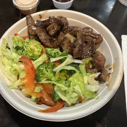 Beef and veggies with fried rice Beef and veggies with fried rice