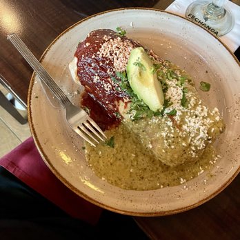 1882 Cantina - Surf and Turf Burrito (with fork for reference to size) - Mexican Near Me - Temecula, California 1882 Cantina - Surf and Turf Burrito (with fork for reference to size) - Mexican Near Me - Temecula, California