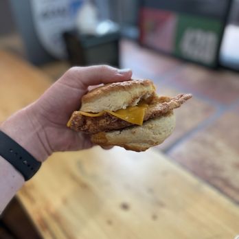 BreckFast  - Chicken biscuit breakfast sandwich - Breakfast & Brunch Near Me - Breckenridge, Colorado