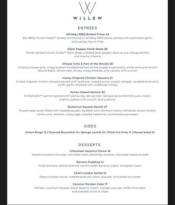 Menu photo 4 Willow Vegan Bistro New York, NY Menu photo 4 Willow Vegan Bistro New York, NY