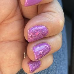 Desert Nails - The middle finger's jagged edge.