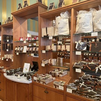 L.A. Burdick Handmade Chocolates -  a display of handmade chocolates - Desserts Near Me - Chicago, Illinois