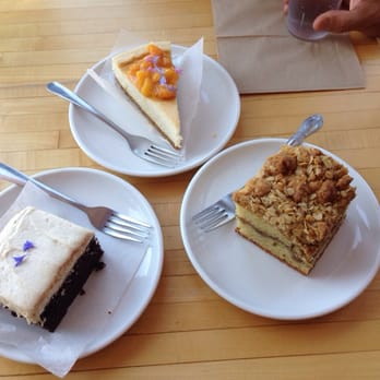 River Rock Coffee & Tea - Beet chocolate cake with cream cheese icing, vanilla bean cheesecake topped with peaches, cinnamon coffee cake. Delicious! - Coffee & Tea Near Me - Saint Peter, Minnesota River Rock Coffee & Tea - Beet chocolate cake with cream cheese icing, vanilla bean cheesecake topped with peaches, cinnamon coffee cake. Delicious! - Coffee & Tea Near Me - Saint Peter, Minnesota
