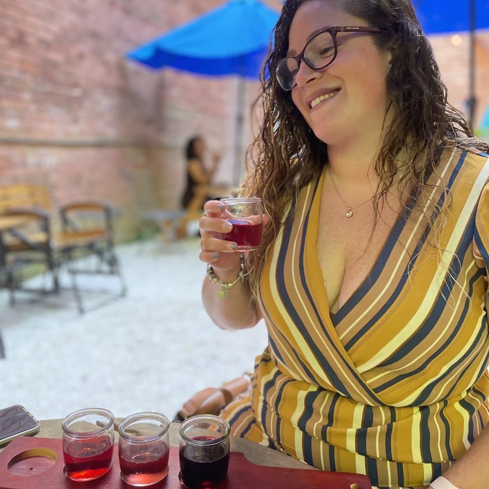 Wild Elder Wine and Cider - Photo of my friend in outdoor area~ - Wineries Near Me - Jim Thorpe, Pennsylvania