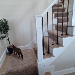 Custom stair railing.