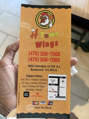 Menu photo 1 H Town Wings Kennesaw, GA