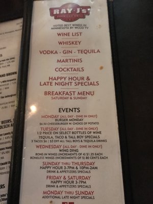 Menu photo 8 Ray J's American Grill Minneapolis, MN Menu photo 8 Ray J's American Grill Minneapolis, MN