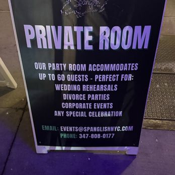Spanglish - Signage - Mexican Near Me - Astoria, New York