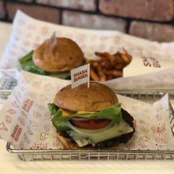 Smashburger - Spicy Black Bean Baja Burger - Burgers Near Me - New Hyde Park, New York Smashburger - Spicy Black Bean Baja Burger - Burgers Near Me - New Hyde Park, New York