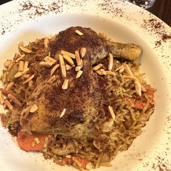 Mama Ayesha's Restaurant - Makloobah with chicken - Middle Eastern Near Me - Washington, DC, District of Columbia