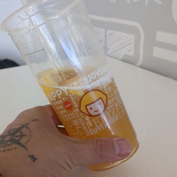 Happy Lemon Arcadia - Forgot to take picture before I started drinking it... - Bubble Tea Near Me - Arcadia, California