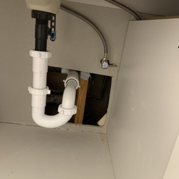 Expedite Plumbing - Move drain in wall and added new ptrap - Plumbing Near Me