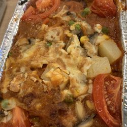 大家樂 - Pork chop cheese casserole over rice.
