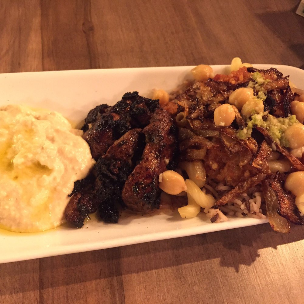 Chefs Appetizer Platter with hummus, Egyptian style liver, and KOSHARY!!! Chefs Appetizer Platter with hummus, Egyptian style liver, and KOSHARY!!!