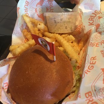 Krusty Burger - The regular Krusty burger. A bit dry but it was surprisingly pretty good esp. for park food. Cole slaw and fries were good too. - Burgers Near Me - Universal City, California
