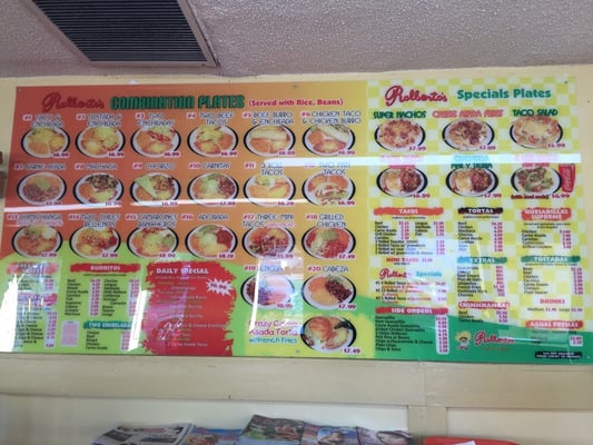 Menu photo 1 Rolberto's Taco Shop Phoenix, AZ