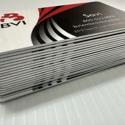 Bvi Apparel USA - Metal business cards