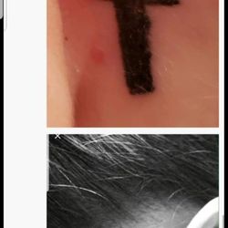 Under Your Skin Tattoos & Body Piercings - So the top one is what I walked out with and the bottom one is what I wanted.