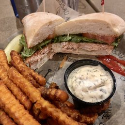 Salmon Sandwich with sweet potato fries Salmon Sandwich with sweet potato fries