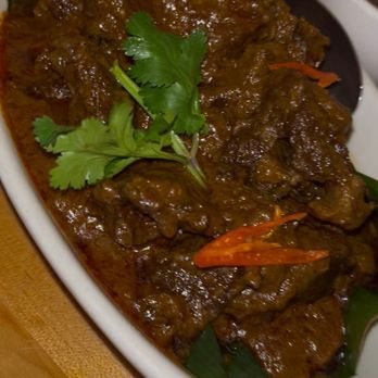 Wok Wok - Rendang Beef Stew. Good rice on the side. Good curry. Beef was a tad chewy. Good enough - Malaysian Near Me - New York, New York