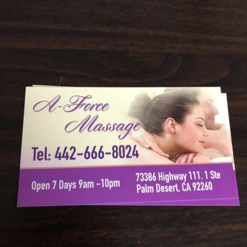 A-Force Massage - Beauty & Spas Near Me - Palm Desert, California