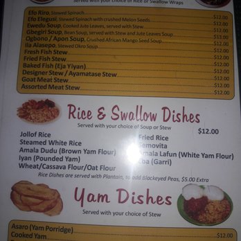 Mama B's International Kitchen - Menu page 1 - African Near Me - Grand Prairie, Texas Mama B's International Kitchen - Menu page 1 - African Near Me - Grand Prairie, Texas