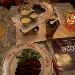 Hangar Steak and Caviar service Hangar Steak and Caviar service