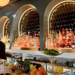 Belmont Kitchen & Cocktails - Beautiful bar that's fully stocked.