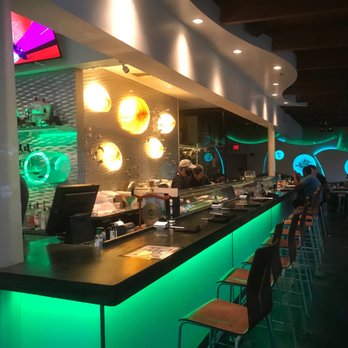 Takeya Japanese Steak House - a bar with neon lights - Japanese Near Me - Ormond Beach, Florida