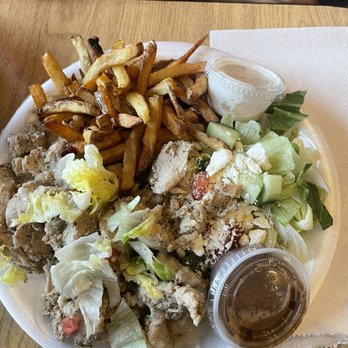 Gyro Bros - Chicken plate with a side of fries - Greek Near Me - Sandy Springs, Georgia Gyro Bros - Chicken plate with a side of fries - Greek Near Me - Sandy Springs, Georgia