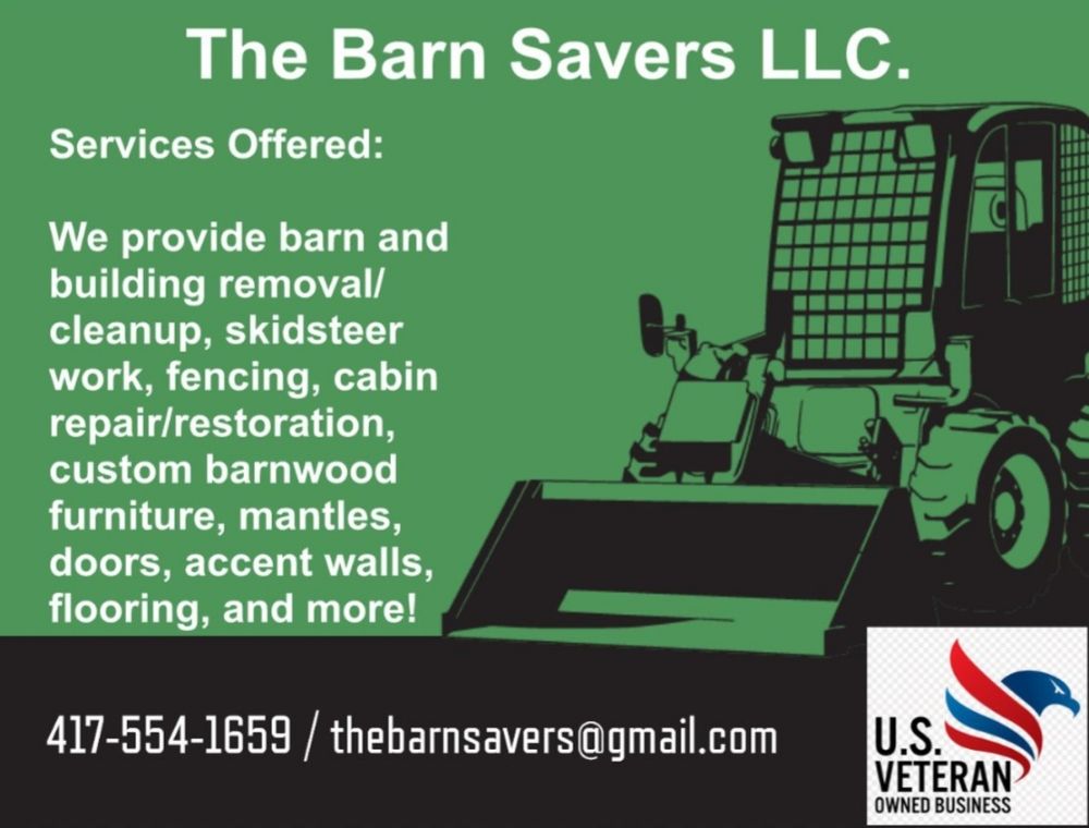 THE BARN SAVERS Updated September 2024 3949 Bado Rd, Cabool