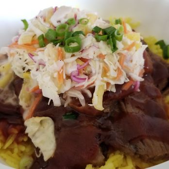 OlenaHi - Brisket bowl with olena rice - Salad Near Me - Honolulu, Hawaii